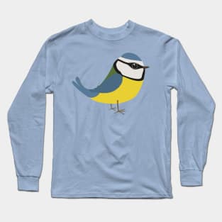 Cute blue tit bird Long Sleeve T-Shirt